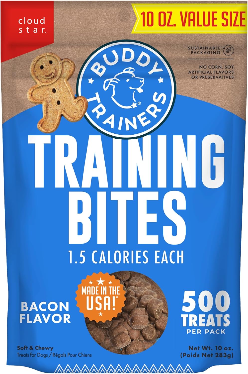 Buddy Biscuits Trainers Bacon Training Bites Dog Treats