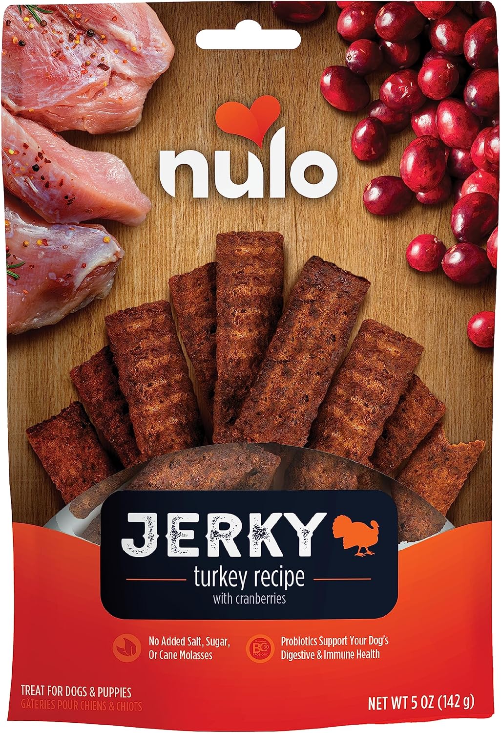 Nulo Premium Grain-Free Jerky Strips Dog Treats