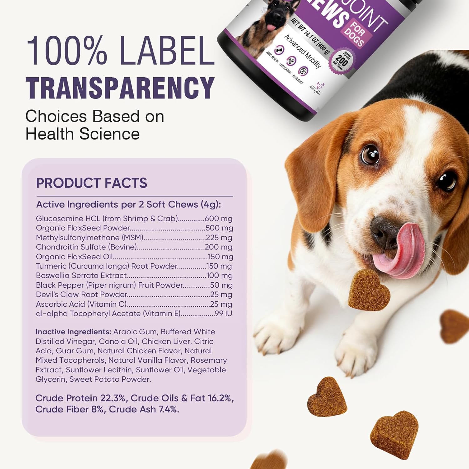 Glucosamine Joint Support Chews for Dogs
