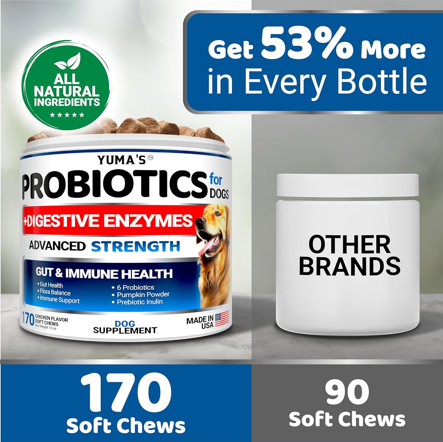 Probiotics & Digestive Enzymes Chews for Dogs
