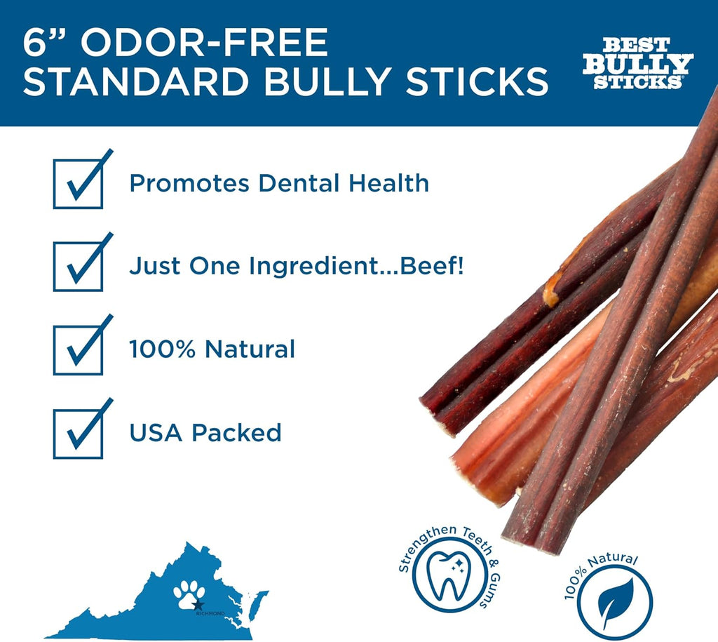 Best Bully Sticks 6-Inch Odor-Free Bully Sticks