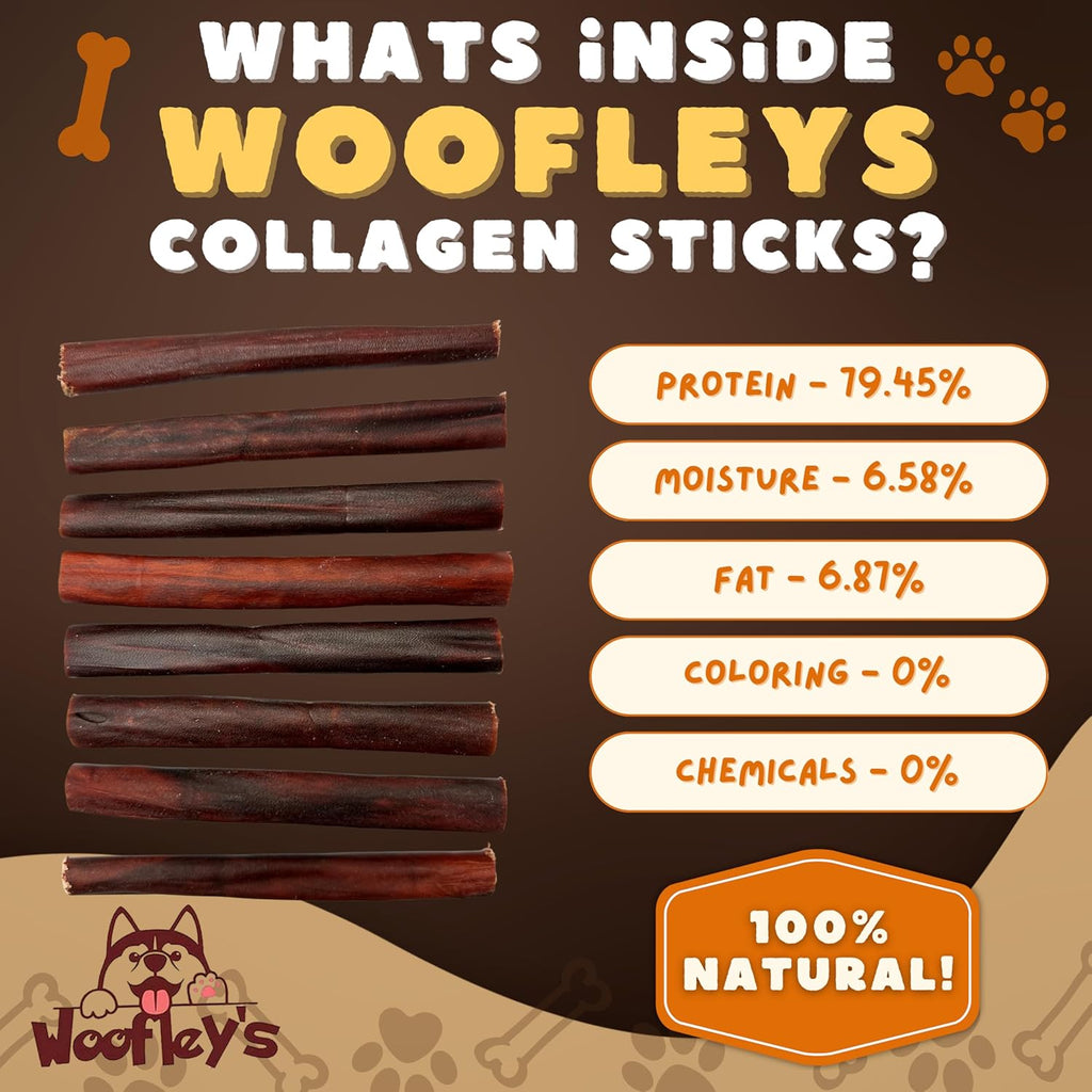 Woofley's 6-Inch Collagen Sticks for Dogs