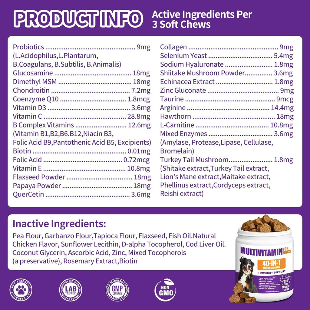 40-in-1 Dog Multivitamin Chews